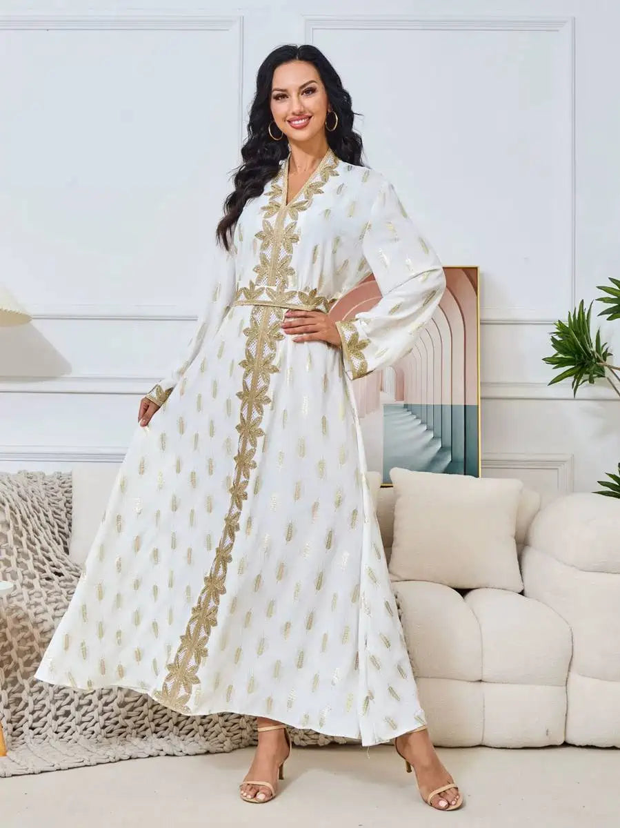 Bronzing Eid Caftan Kaftan Dress For Party And Wedding #25157