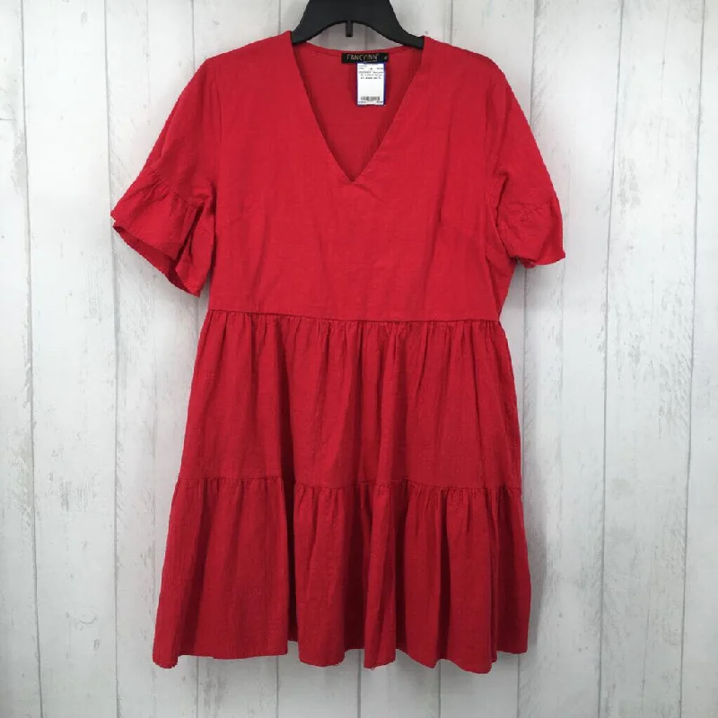XL V-neck tiered s/s dress