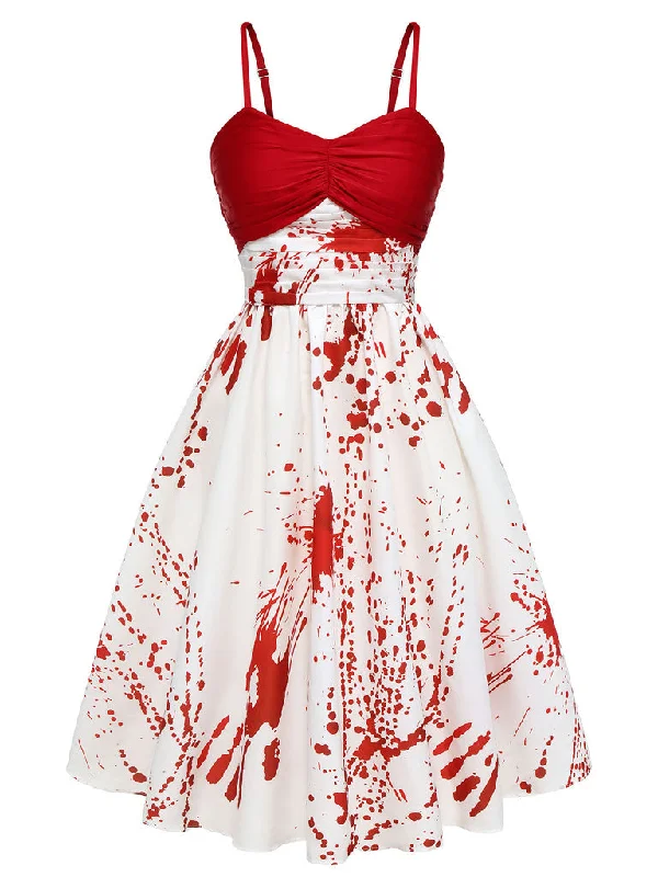 A-Line/Princess Spaghetti Straps Sleeveless Knee-Length Halloween Performance Costumes Dress with Ruffles A-Line/Princess Spaghetti Straps Sleeveless Knee-Length Halloween Performance Costumes Dress with Ruffles