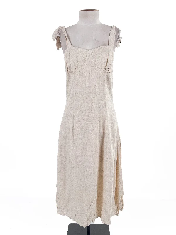 Petal + Pup | Beige Casual Dress | Size 10