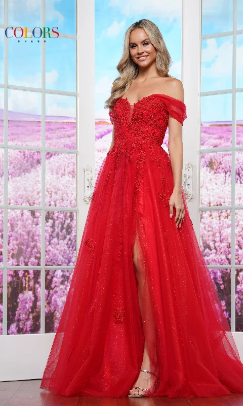 Long Glitter Prom Ball Gown: Colors Dress 3474