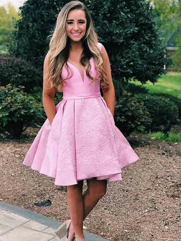 Pink Short Homecoming Dress | Short Prom Dress