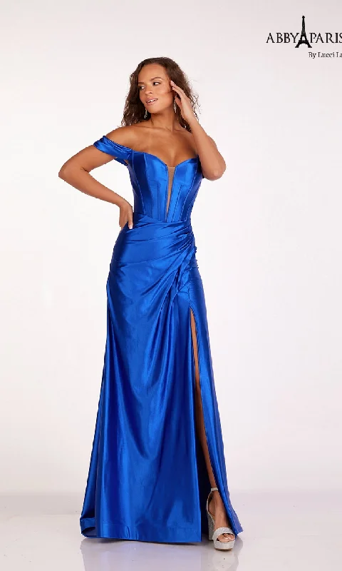 Long Prom Dress: Abby Paris 90216