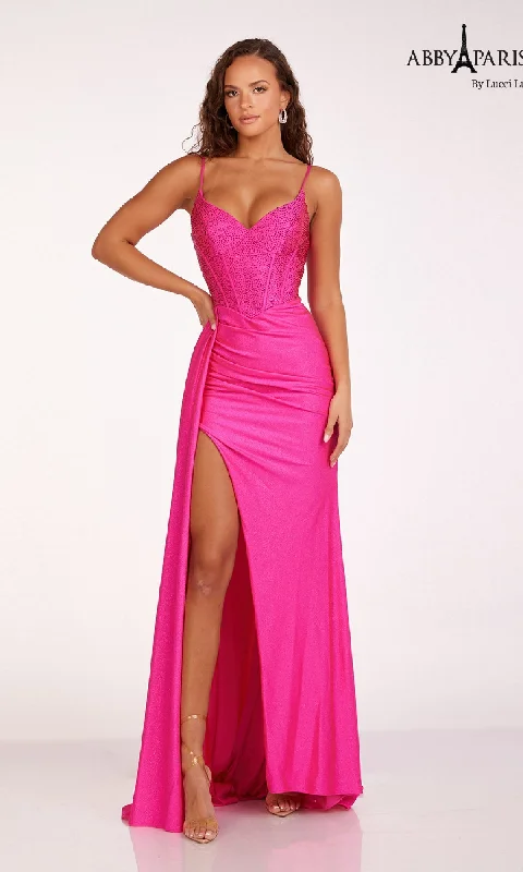 Long Prom Dress: Abby Paris 90231