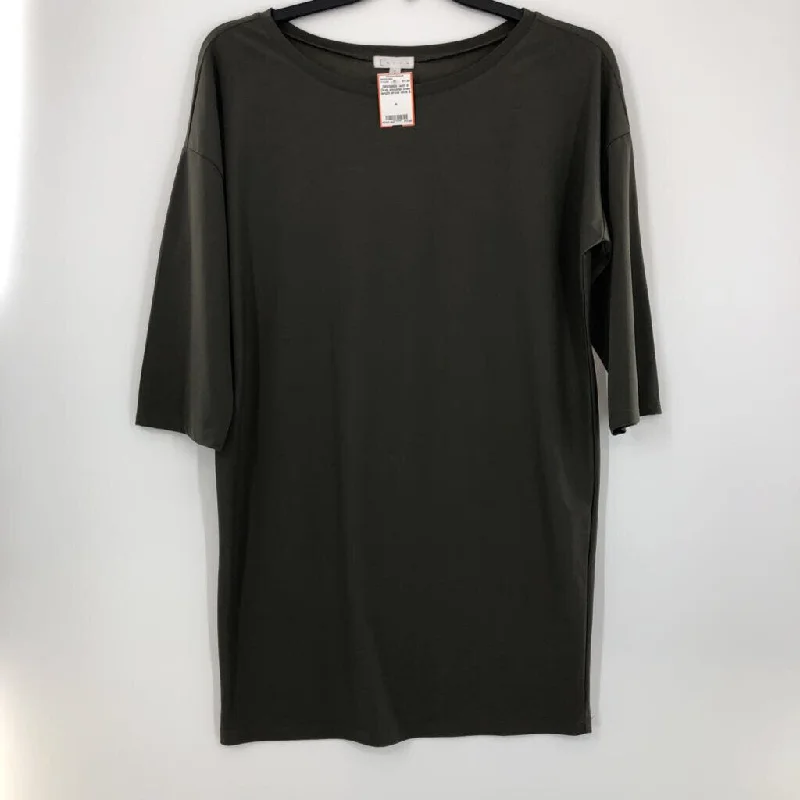 S Drop shoulder knee length dress