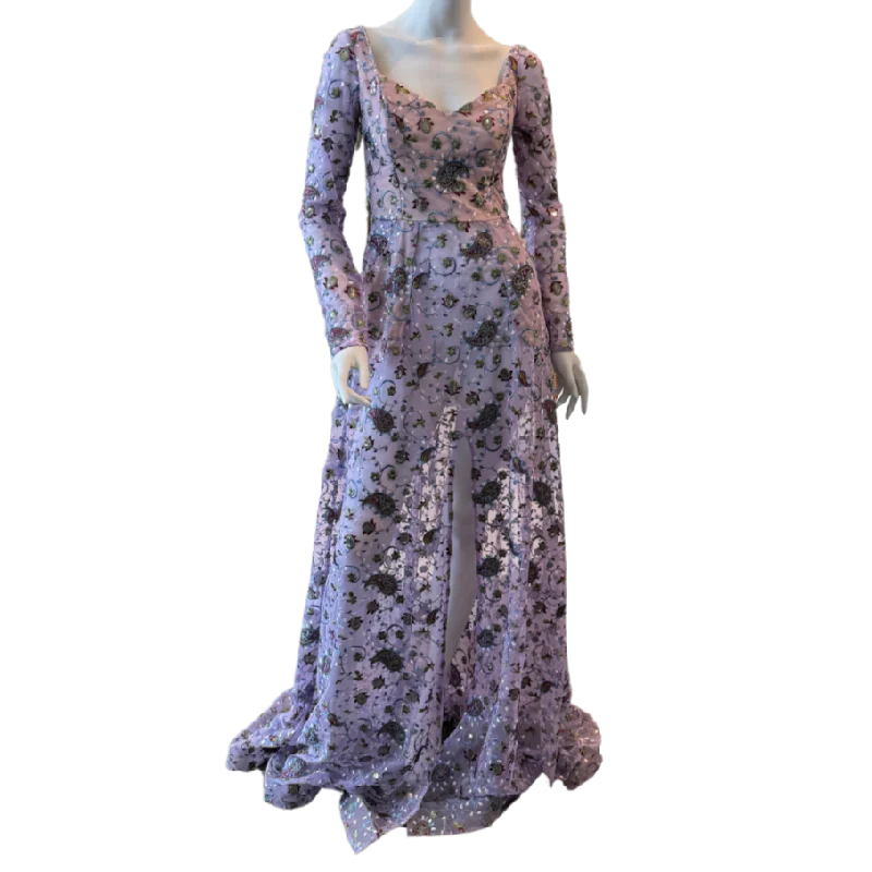 Lavender Paisley Dress