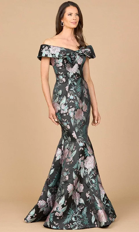 Lara Dresses 28919 - Bow Detailed Mermaid Evening Gown