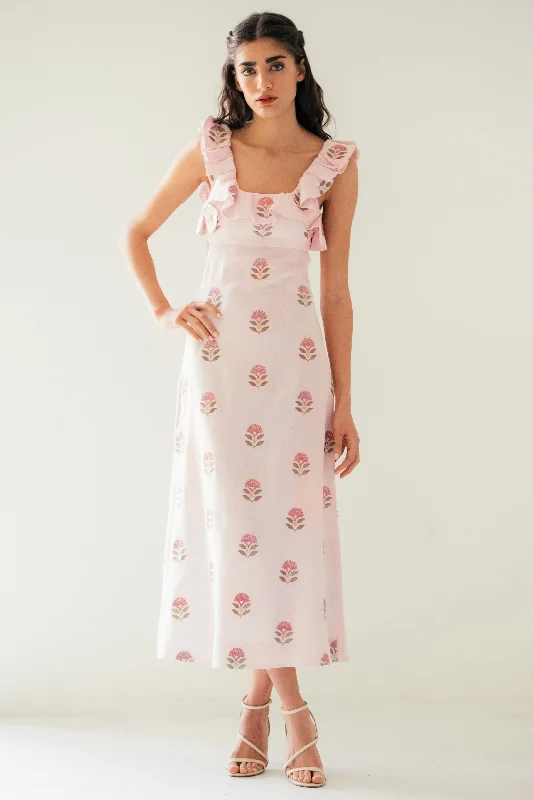 Malika Dress - Pink & Pink by RosewaterHouse
