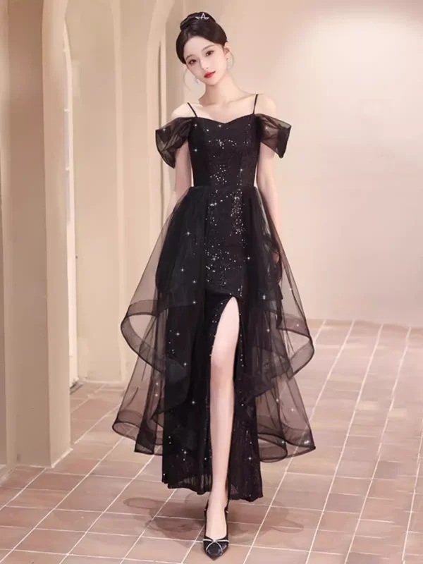 Bonnyshow Black A-line Dress