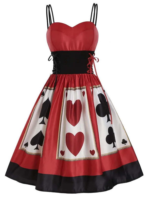 A-Line/Princess Spaghetti Straps Sleeveless Knee-Length Halloween Performance Costumes Dress with Bowknot A-Line/Princess Spaghetti Straps Sleeveless Knee-Length Halloween Performance Costumes Dress with Bowknot