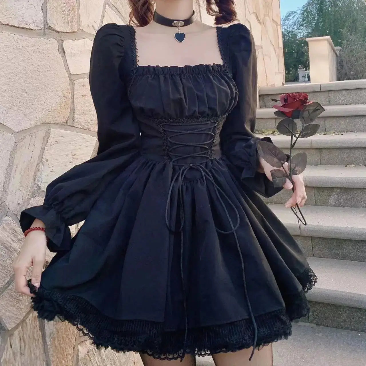 Black with petticoat