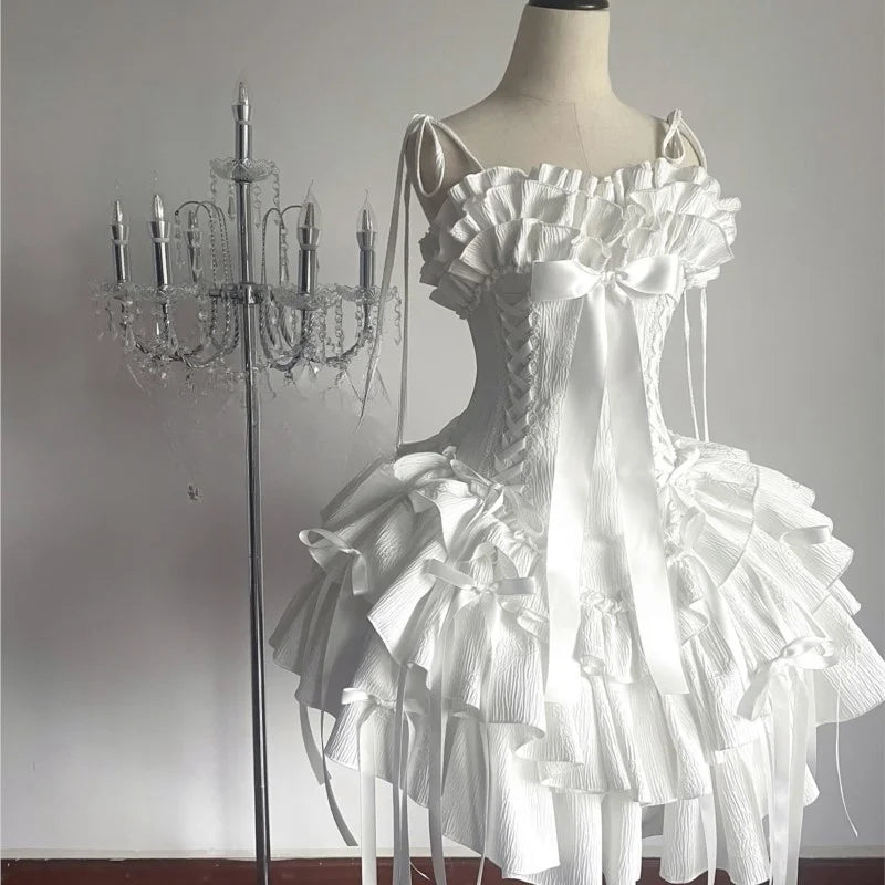 Long white waist