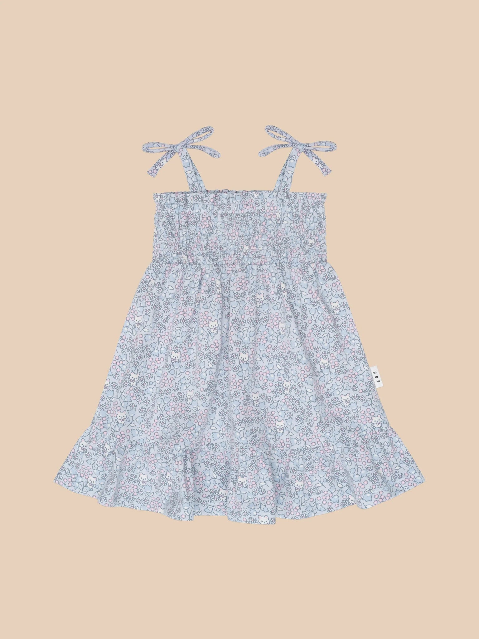 Huxbaby Bluebell Floral Shirred Dress