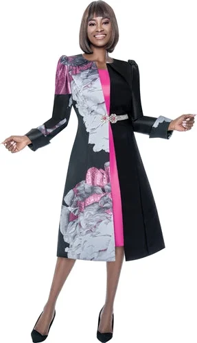 Terramina 7215 2pc Print Duster and Dress