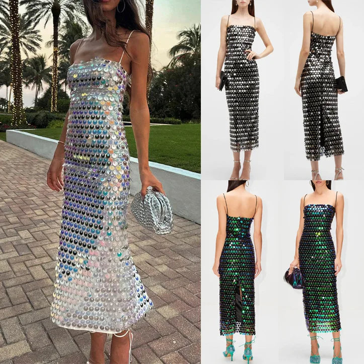 Bonnyshow Fashionable Sexy Spicy Girl Beaded Irregular Dresses Women Vestidos De Fiesta Mujer Sequin Summer Colorful Summer Boho dress Bonnyshow Fashionable Sexy Spicy Girl Beaded Irregular Dresses Women Vestidos De Fiesta Mujer Sequin Summer Colorful Summer Boho dress