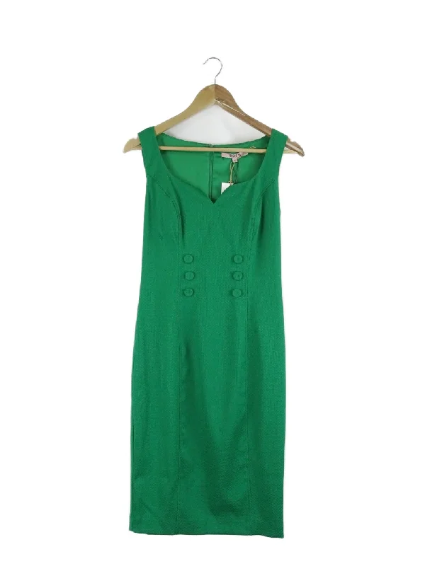 Review Green Mini Shift Dress 8