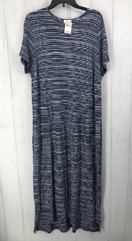 2X Striped s/s dress
