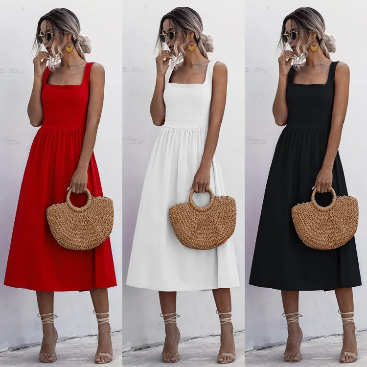 Spring and summer sexy backless dress
