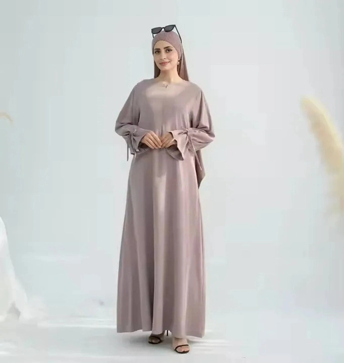 Nida Cuffed Sleeve Abaya Dress #25938