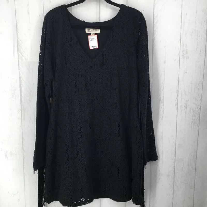 R69 XL Lace dress w/ fringe slv