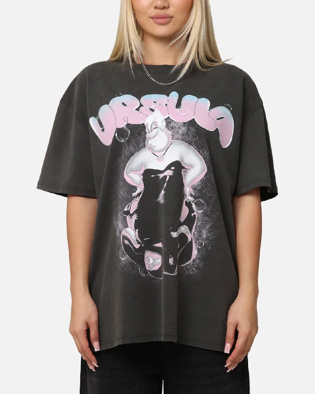 American Thrift Disney The Little Mermaid Ursula Heavyweight T-Shirt Black Wash Layered Multi-layer Single Layer American Thrift Disney The Little Mermaid Ursula Heavyweight T-Shirt Black Wash Layered Multi-layer Single Layer