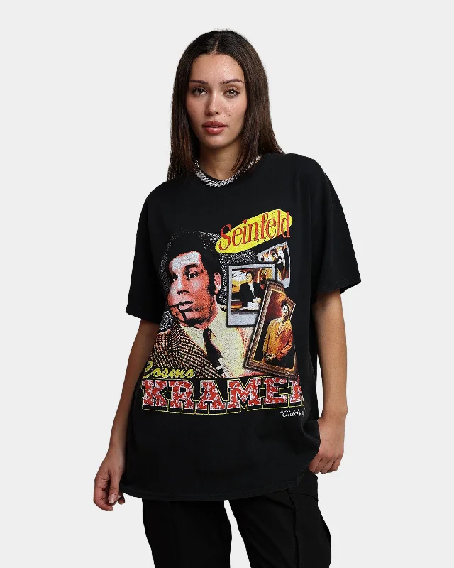 American Thrift X Seinfeld Kramer Vintage T-Shirt Washed Black Terry Blend Velvet Blend Canvas Blend American Thrift X Seinfeld Kramer Vintage T-Shirt Washed Black Terry Blend Velvet Blend Canvas Blend