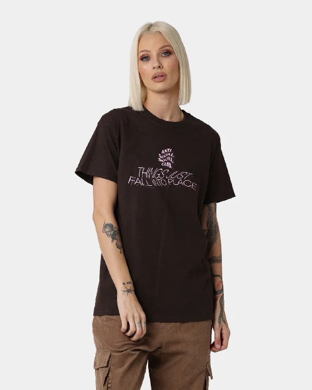 Anti Social Social Club Sometimes They Don't T-Shirt Brown Zippered Front Buttoned Front Snap Front Anti Social Social Club Sometimes They Don't T-Shirt Brown Zippered Front Buttoned Front Snap Front