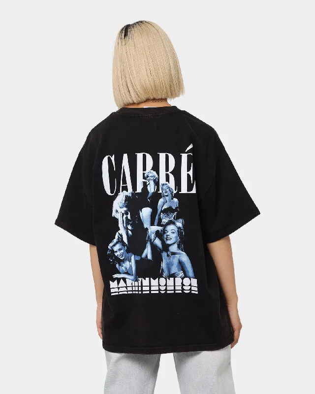 Carré X Marilyn Monroe Collage Vintage T-Shirt Washed Black Anti-Shrink Durable Soft Carré X Marilyn Monroe Collage Vintage T-Shirt Washed Black Anti-Shrink Durable Soft