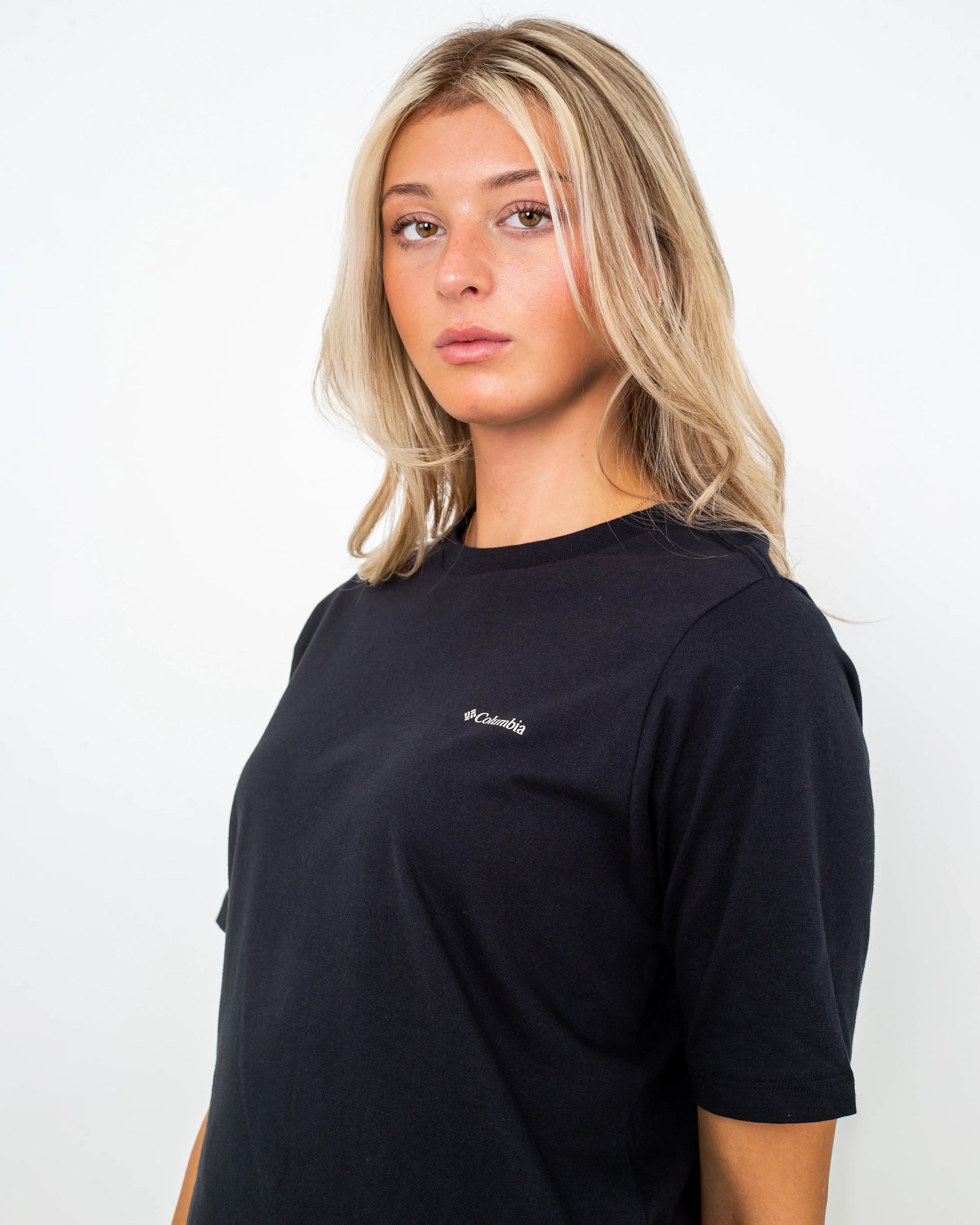 North Cascades T-Shirt in Black & Simple Gorge Sequined Glittery Shiny