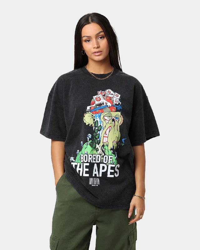 Culture Kings x Champ Medici "Bored Of The Apes" Mutant Ape #23446 V1 Vintage T-Shirt Vintage Black Denim Fabric Leather Fabric Suede Fabric Culture Kings x Champ Medici "Bored Of The Apes" Mutant Ape #23446 V1 Vintage T-Shirt Vintage Black Denim Fabric Leather Fabric Suede Fabric