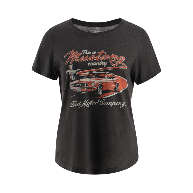 Ford Mustang Country Women's T-Shirt Satin Fabric Silk Fabric Chiffon Fabric