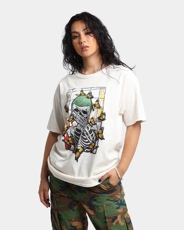 Goat Crew Green Skeleton Vintage T-Shirt White