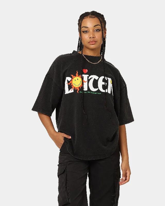 Loiter X Smiley Human Condition Vintage T-Shirt Vintage Black Satin Fabric Silk Fabric Chiffon Fabric Loiter X Smiley Human Condition Vintage T-Shirt Vintage Black Satin Fabric Silk Fabric Chiffon Fabric
