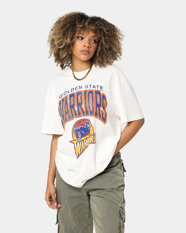 Mitchell & Ness Golden State Warriors XL Arch Vintage T-Shirt Vintage White Fitted T-Shirt Seamless Stretchy Mitchell & Ness Golden State Warriors XL Arch Vintage T-Shirt Vintage White Fitted T-Shirt Seamless Stretchy