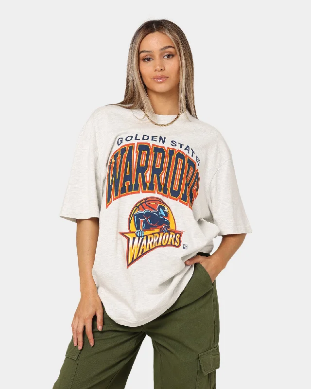 Mitchell & Ness Golden State Warriors XL Arch Vintage T-Shirt White Marle Chenille Blend Fleece Blend Nylon Blend Mitchell & Ness Golden State Warriors XL Arch Vintage T-Shirt White Marle Chenille Blend Fleece Blend Nylon Blend