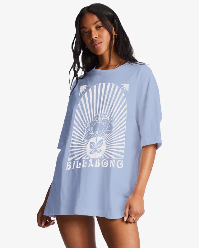 Morning Tide Oversized T-Shirt - Good Tides Fleece Nylon Spandex