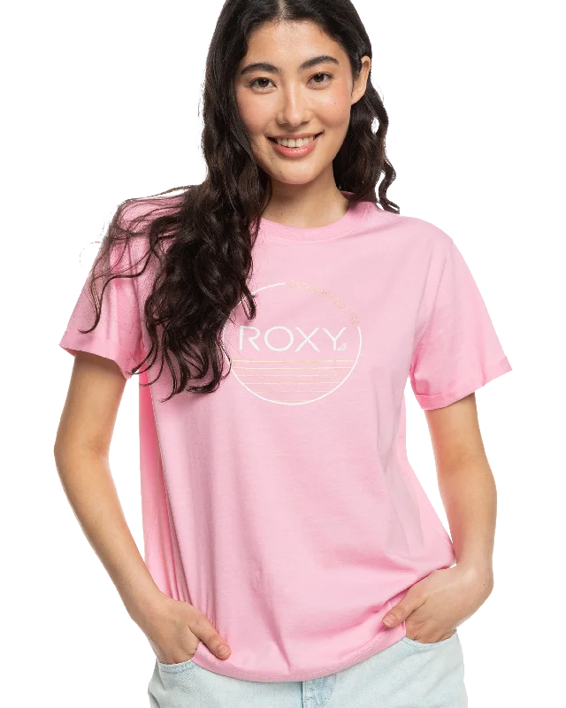 Noon Ocean T-Shirt in Prism Pink Terry Blend Velvet Blend Canvas Blend