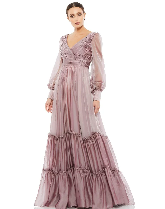 Mac Duggal 67864 Mother of the Bride Long Dress Turtleneck Warm Winter