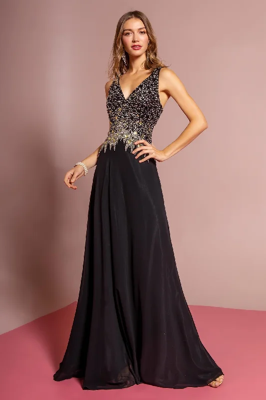Open Back Prom Chiffon Long Dress Formal Sale Tunics Long Elegant
