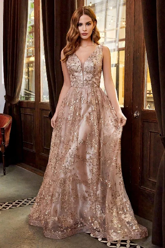 Cinderella Divine CB068 Prom Long Dress Evening Gown Square Neckline Feminine