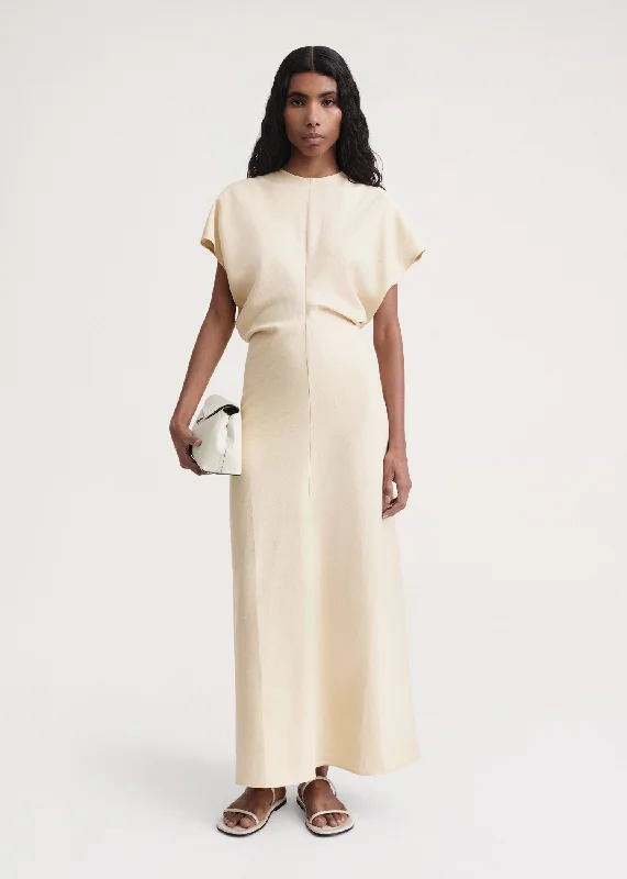 Slouch waist dress bleached sand Tunics Corduroy durable