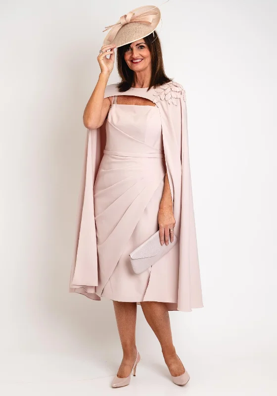 Veni Infantino Applique Cape Midi Dress, Blossom Tunics Yoga stretchy
