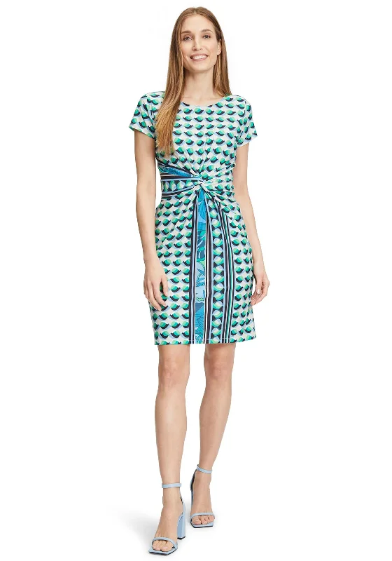 Betty Barclay Printed Knot Waist Dress, Multi Tunics Recommended stylist