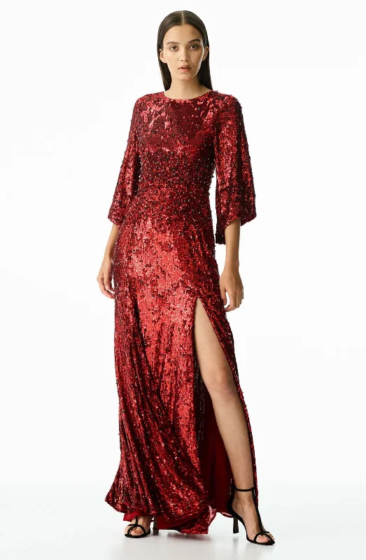Capella Red Gown by Rachel Gilbert Tunics Running lightweight