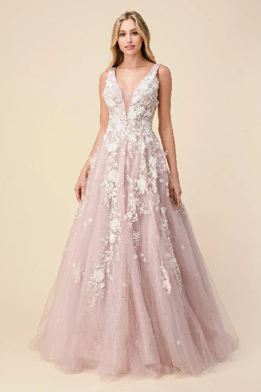 Andrea & Leo A1028 Gardenia Prom Long Dress