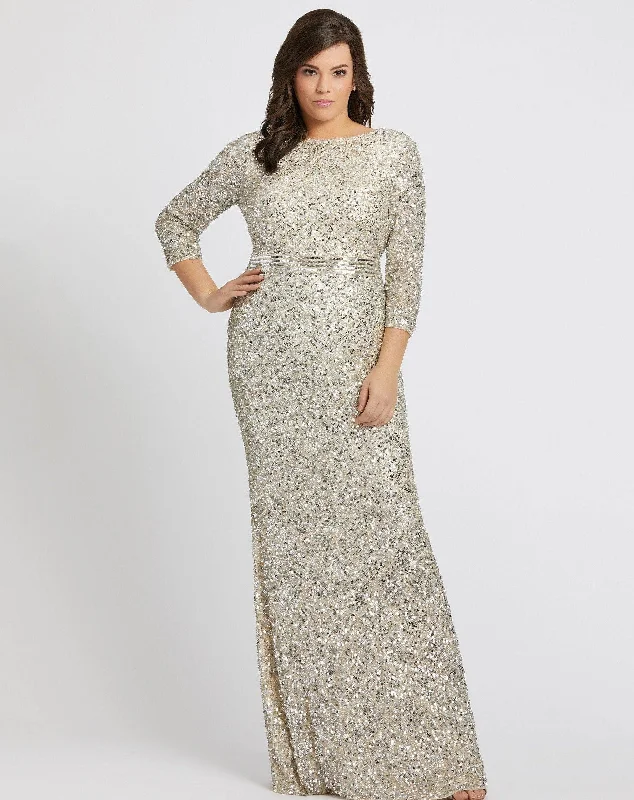 Mac Duggal 5025 Fabulouss Plus Size Long Dress