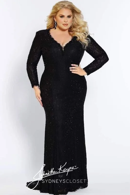 Sydneys Closet Plus Size Formal Prom Long Dress Tunics Chic fashionable