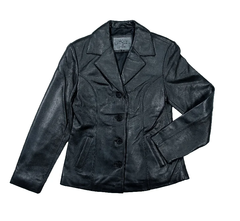 Lucky Leather 6090 Ladies Black Lambskin Jacket Lace Jacket Ribbed Jacket Sequined Jacket Lucky Leather 6090 Ladies Black Lambskin Jacket Lace Jacket Ribbed Jacket Sequined Jacket