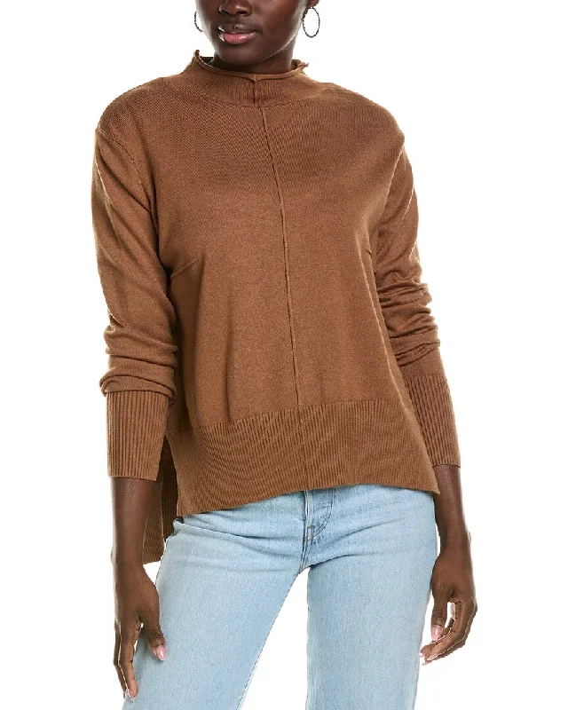 To My Lovers High-Low Sweater Ribbed Striped Patterned