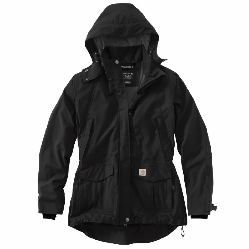 'Carhartt' Women's Relaxed Fit Heavy Weight Storm Jacket - Black Insulated Jacket Fitted Jacket Loose Jacket